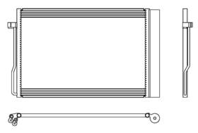 203862 Map A/c Condenser Fits 2008-2010 Bmw 535i