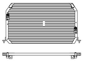 204570 Map A/c Condenser Fits 1994-1996 Lexus Es300 94-96 Toyota Camry