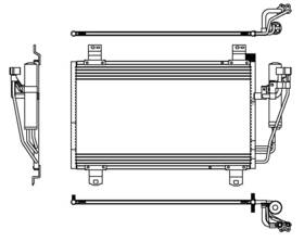 230013 Map Front A/c Condenser Fits 2016-2022 Mazda Cx-3 19-20 Toyota Yaris