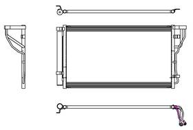 230031 Map Aluminum Front A/c Condenser Direct Fit