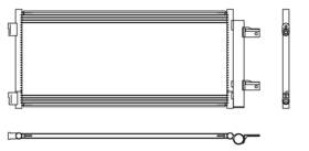 230033 Map Aluminum Front A/c Condenser Direct Fit