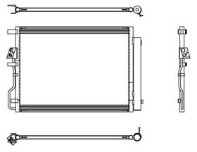 230035 Map Aluminum Front A/c Condenser Direct Fit