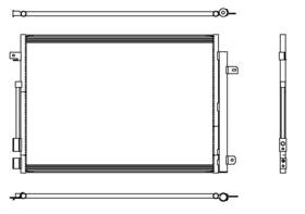230036 Map A/c Condenser Fits 2017-2025 Chrysler Pacifica 20-24 Voyager Front