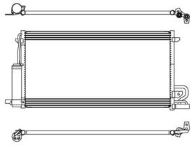 230041 Map A/c Condenser Fits 2017-2020 Ford Fusion 17-20 Lincoln Mkz Front