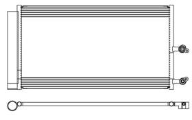 Map 230042 A/c Condenser Fits 2016-2021 Volvo Xc90 Front