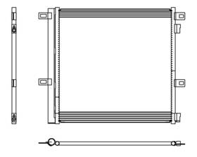 230043 Map A/c Condenser Fits 2017-2022 Cadillac Xt5 17-22 Gmc Acadia Front