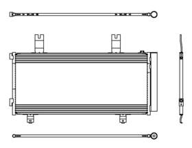 230099 Map A/c Condenser Fits 2018-2022 Honda Accord Front