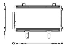 Map 230127 A/c Condenser Fits 2019-2024 Acura Rdx Front