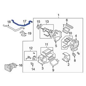 Ga2a61212a Mazda Oe Hvac Heater Hose