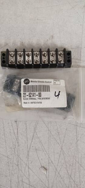22-62141-00 Mcc 226214100 Block Terminal 7 Positions With Screws