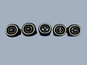 2068304001 Mercedes-benz 2016-2026 Glc 300 X254 Front Center Dash Air Vent Set Black With Silver