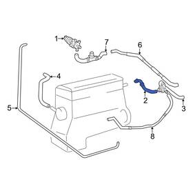 2038305296 Mercedes-benz Oe Hvac Heater Hose