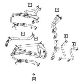 05058527ae Mopar Hvac Heater Hose