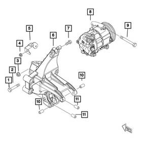 06106249aa Mopar Hvac Heater Hose Bolt