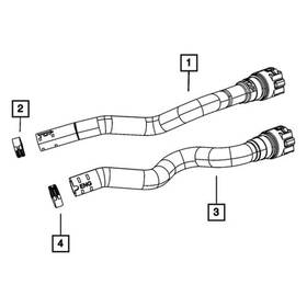 52014602aa Mopar Hvac Heater Hose