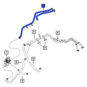 52014613ae Mopar Hvac Supply And Return Heater Hose