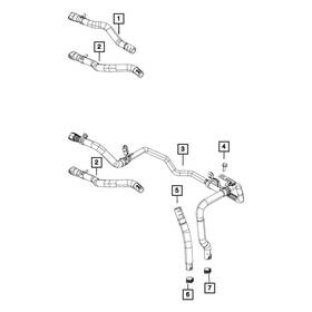 52014685ab Mopar Hvac Heater Hose