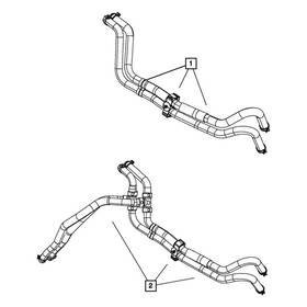 55038942ac Mopar Hvac Heater Hose Assembly