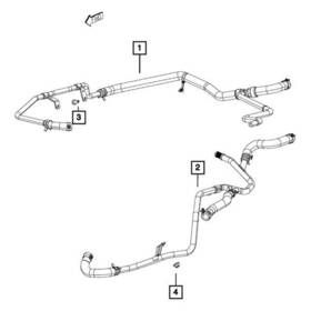 55111208af Mopar Hvac Heater Hose