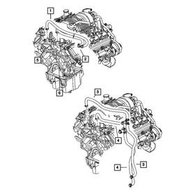68000977ab Mopar Hvac Heater Hose
