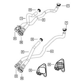 68073476ab Mopar Hvac Heater Hose