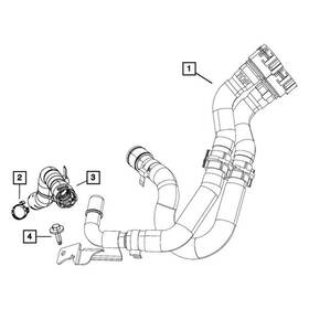 68156282ab Mopar Hvac Heater Hose