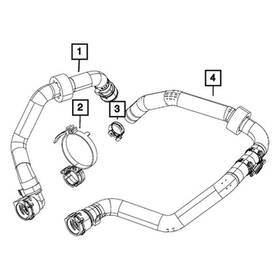 68299325ac Mopar Hvac Heater Hose