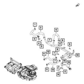68335327aa Mopar Hvac Heater Hose Assembly