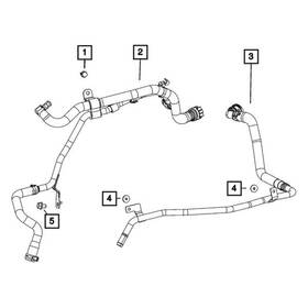 68403555ab Mopar Hvac Heater Hose