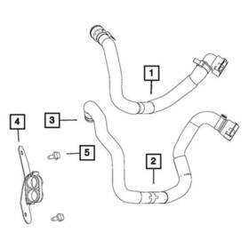 68408507aa Mopar Hvac Heater Hose