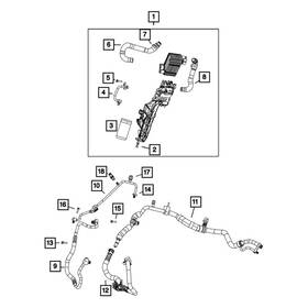 68491224aa Mopar Hvac Heater Hose Assembly