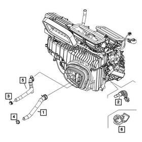 68515650aa Mopar Hvac Heater Hose