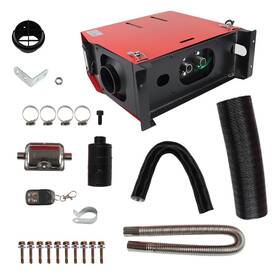 Ce2720348iec Muparkt Diesel Air Heater All In One Lcd Thermostat 5kw 12v For Car Boat Truck Bunk Red