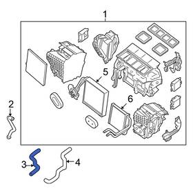 92400zx00a Nissan Oe Hvac Heater Hose