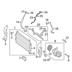 924609nb0a Nissan Oe Rear Auxiliary A/c Evaporator Hose Assembly