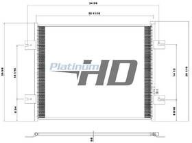 Hdh010066 Peterbilt 379 Air Conditioner Condenser 3891420