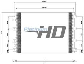 Hdh010019 Platinum Hd Replaces K122143 Kenworth T800 Air Conditioner Condenser 3029270
