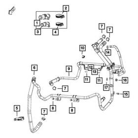 52014856ae Ram Oe Hvac Heater Hose