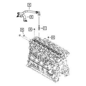 68213155ad Ram Oe Hvac Heater Hose