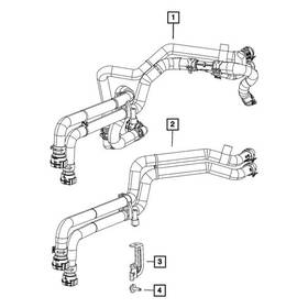 68268598ad Ram Oe Hvac Heater Hose Assembly