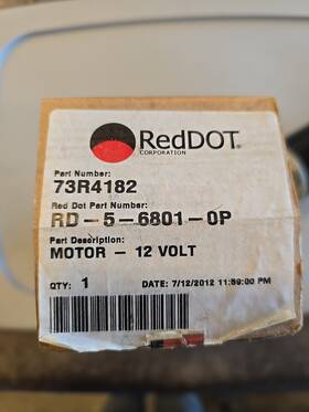 Rd-5-6801-op Red Dot New In Box Reddot Dual Shaft Blower Motor 12v Part #