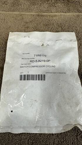 Rd-5-8219-0p Red Dot Low Side Switch