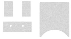 04410j Scott Drake 1967 Mustang Deluxe Interior With Ac Dash Vent Insert Set Brushed Aluminum