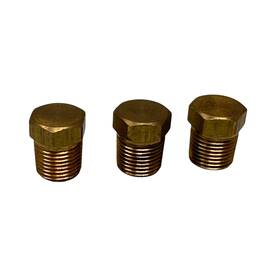 55-3364 Thermo King Lot Of 3 Brass Plugs Water-cooled Condenser Genuine Oem