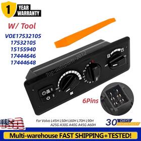 Top-autoparts-2012 Voe17532105 11412405 Ac Heater Control Panel For Volvo Loader L45h L60h L70h A25