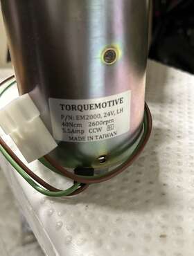 533-116s-2 Torquemotive New 24v Motor Lh Ac System Condenser Fan Blower