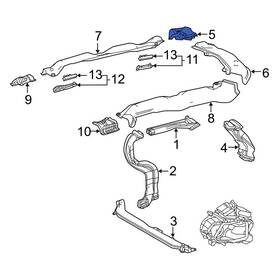 6290108010 Toyota Oe Hvac Duct Adapter