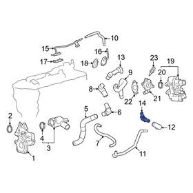 8724360220 Toyota Oe Left Hvac Heater Hose