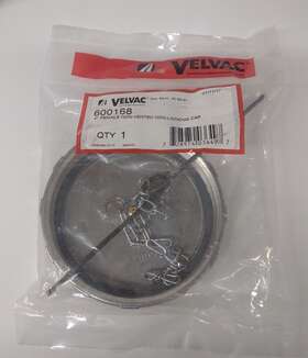 600168 Velvac Non-locking 4 Inch Fuel Cap Diesel Truck Aluminum Female Non-vented