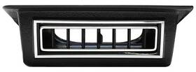 R49050 Vintage Air Under Dash Louver Black Pod With Chrome For 2.5-inch Hose